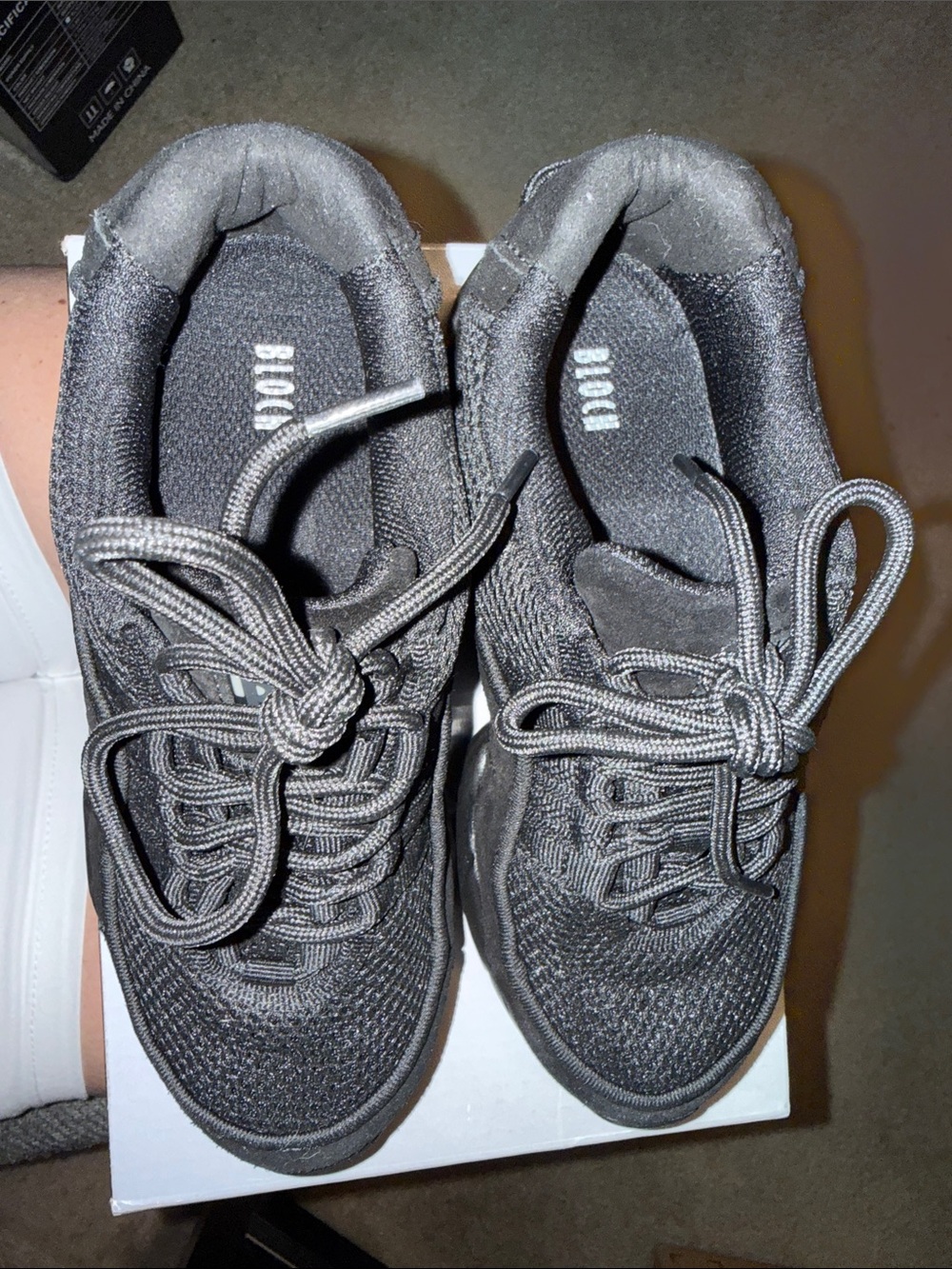 Bloch Black Knit Dance Sneakers
